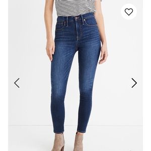 NWOT Madewell High Riser Skinny